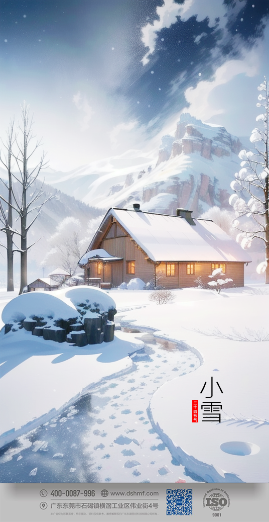 2023年小雪節(jié)氣人物風(fēng)景海報(bào)手機(jī)壁紙 (2)